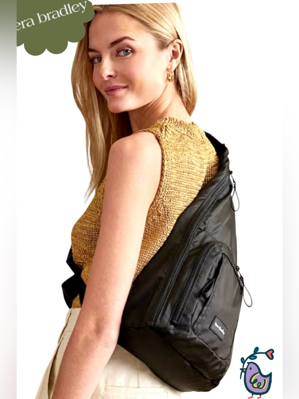 🌸Vera Bradley Ripstop Slingback Backpack